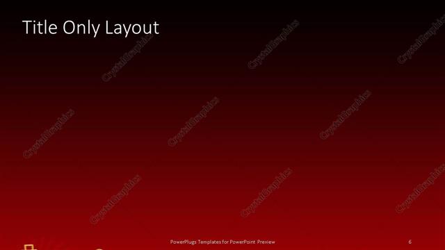 Title Only presentation slide layout