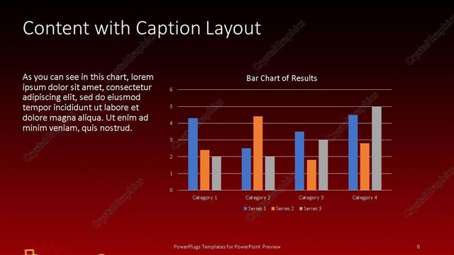 Content with Caption presentation slide layout
