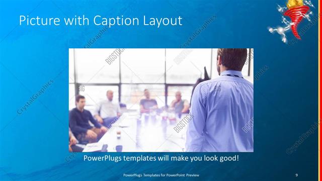 Picture with Caption presentation slide layout