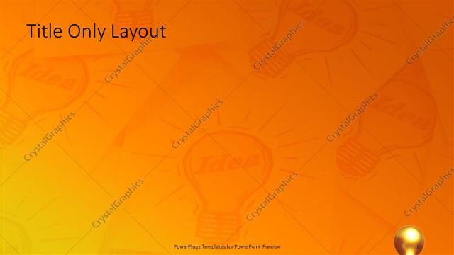 Title Only presentation slide layout