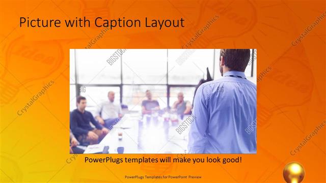 Picture with Caption presentation slide layout
