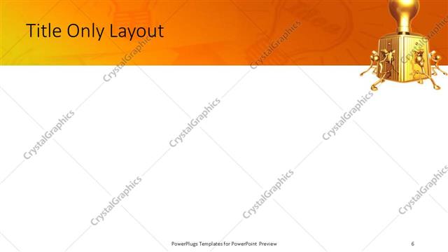 Title Only presentation slide layout