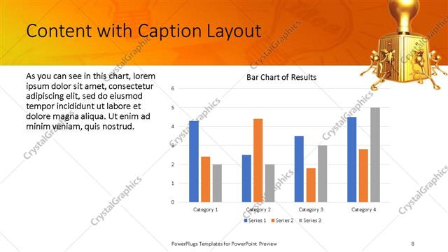 Content with Caption presentation slide layout