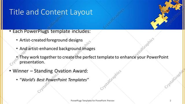 Title and Content presentation slide layout