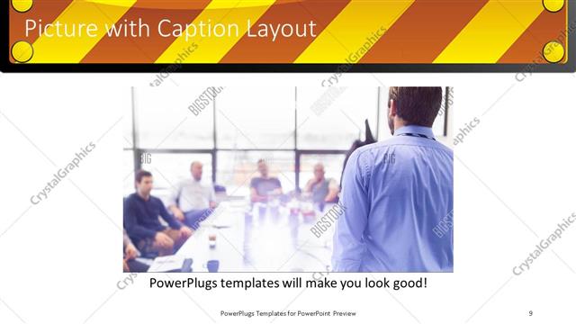 Picture with Caption presentation slide layout