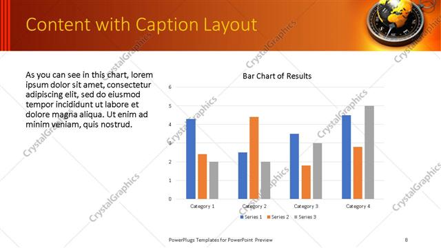 Content with Caption presentation slide layout