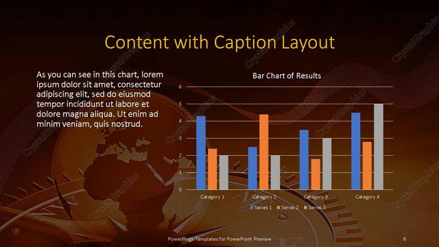 Content with Caption presentation slide layout