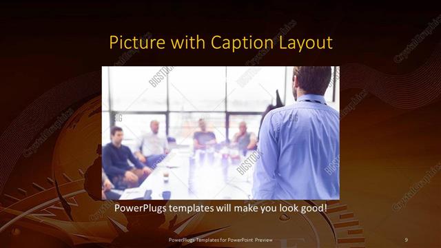 Picture with Caption presentation slide layout