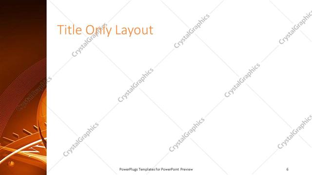 Title Only presentation slide layout