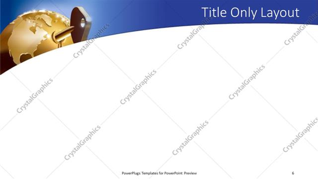 Title Only presentation slide layout
