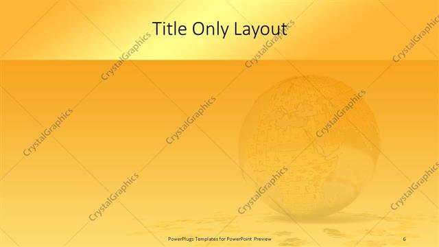 Title Only presentation slide layout