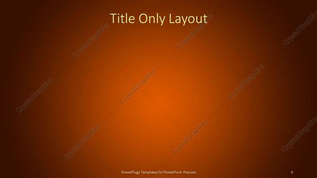 Title Only presentation slide layout