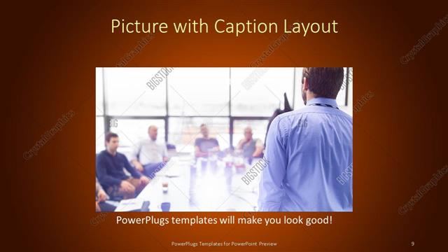 Picture with Caption presentation slide layout