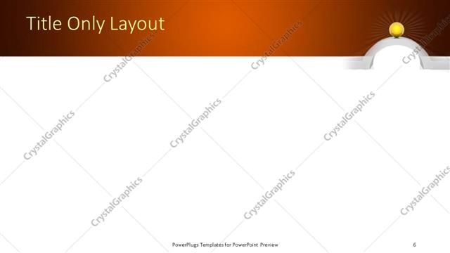 Title Only presentation slide layout