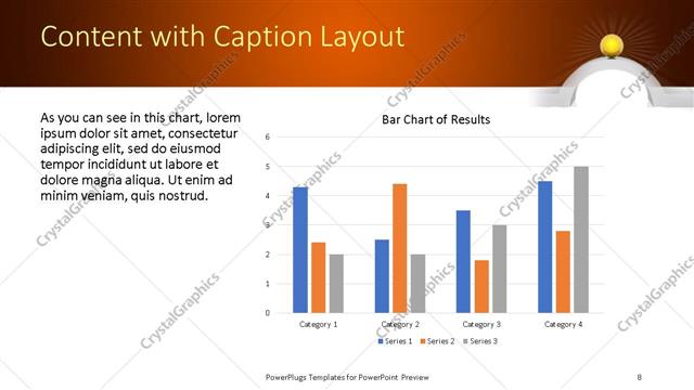 Content with Caption presentation slide layout