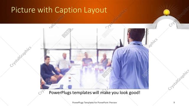 Picture with Caption presentation slide layout