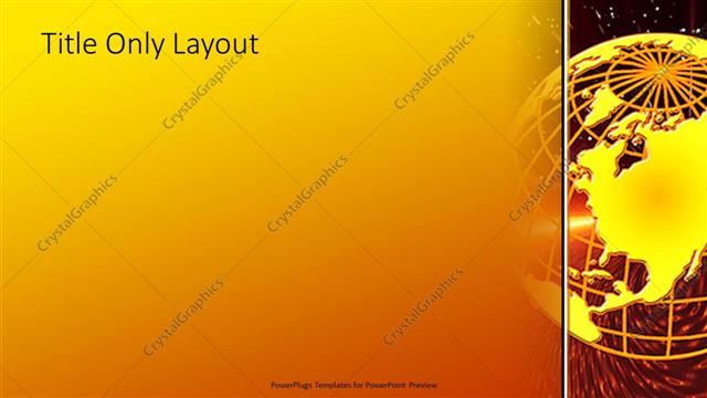 Title Only presentation slide layout