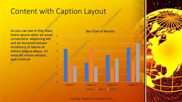 Content with Caption presentation slide layout