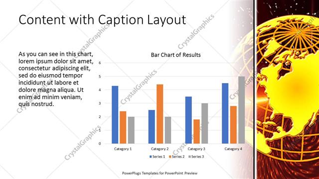 Content with Caption presentation slide layout