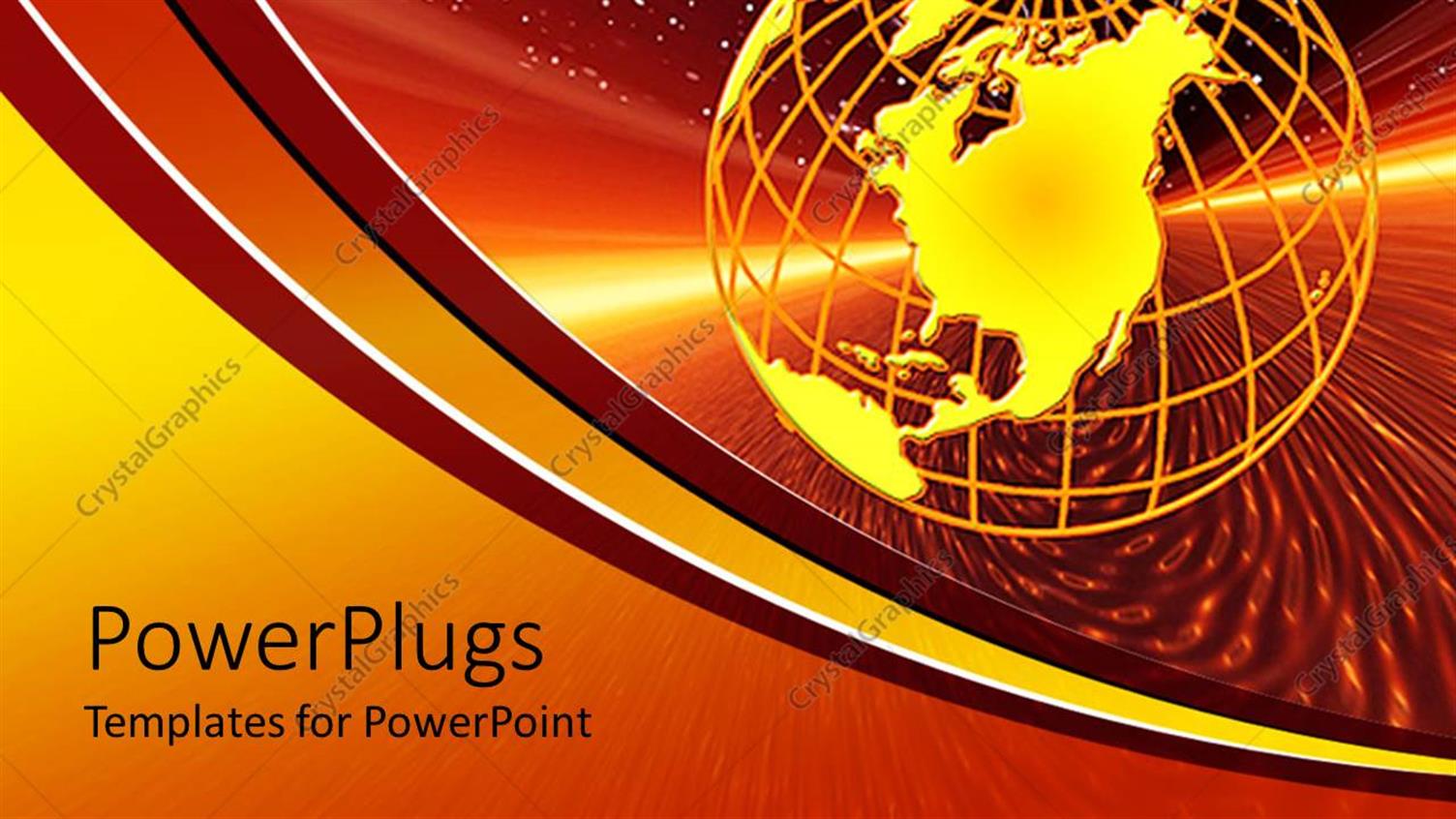 Featuring a Golden Globe with Stars in the Background