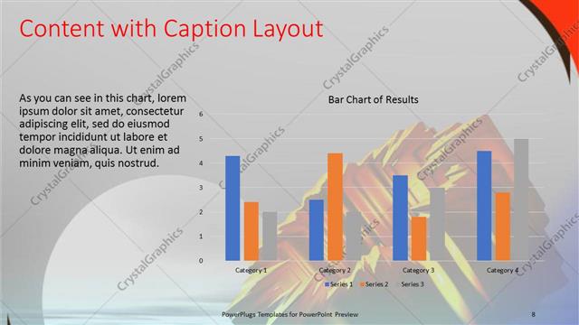 Content with Caption presentation slide layout