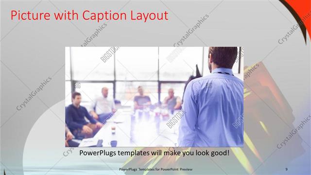Picture with Caption presentation slide layout