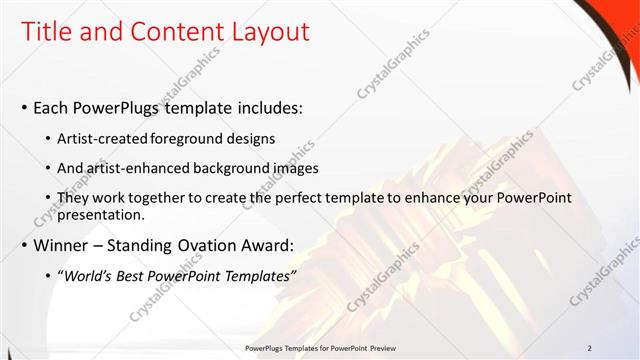 Title and Content presentation slide layout