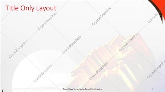 Title Only presentation slide layout