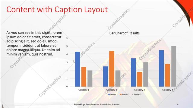 Content with Caption presentation slide layout