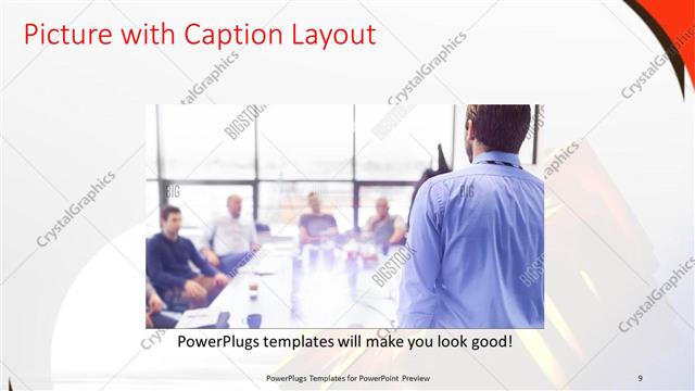 Picture with Caption presentation slide layout