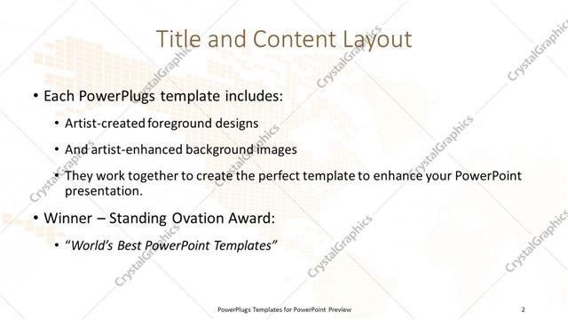 Title and Content presentation slide layout