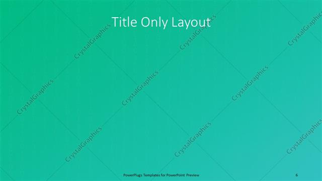 Title Only presentation slide layout