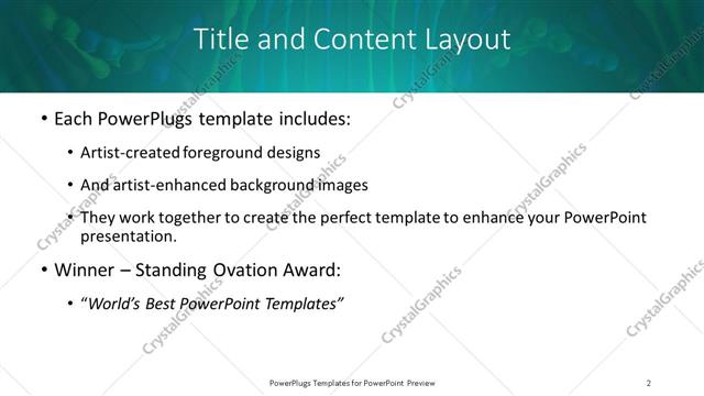 Title and Content presentation slide layout