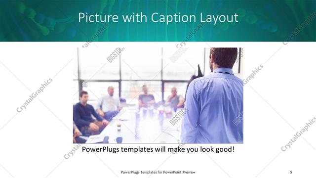 Picture with Caption presentation slide layout