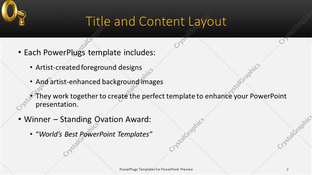 Title and Content presentation slide layout
