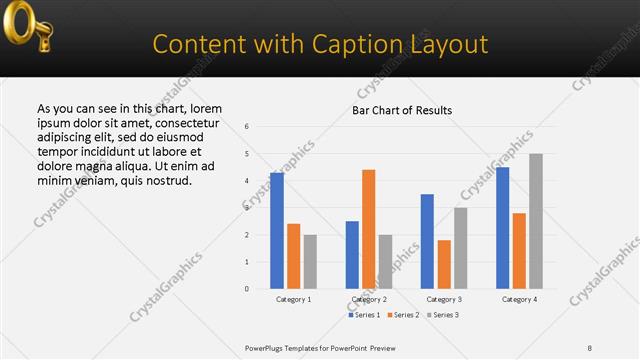 Content with Caption presentation slide layout