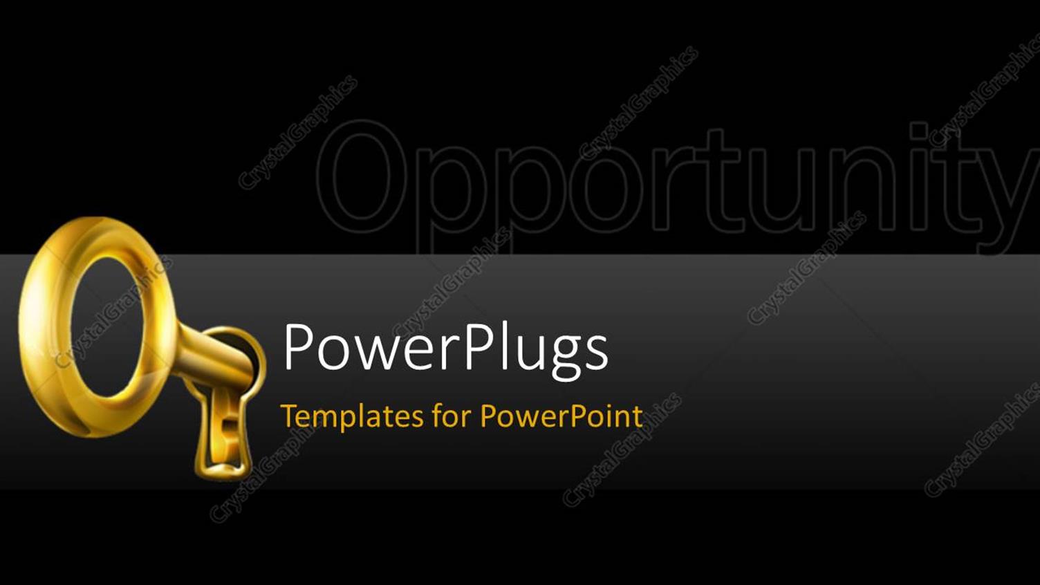 Featuring Golden Key Place in Key Hole on Black Background 