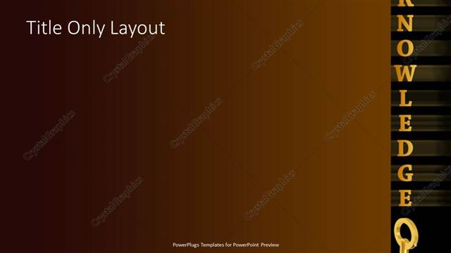 Title Only presentation slide layout