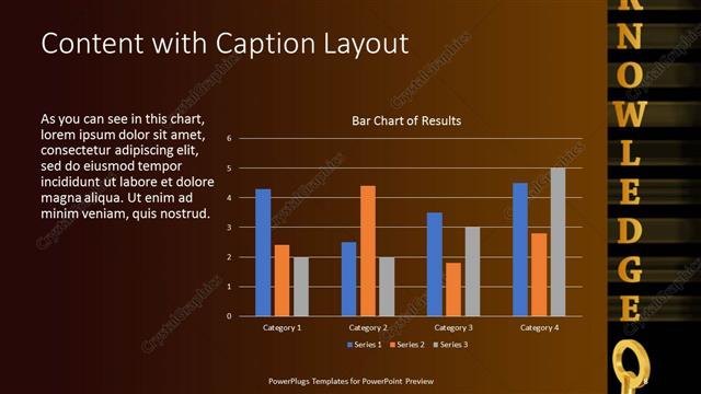 Content with Caption presentation slide layout