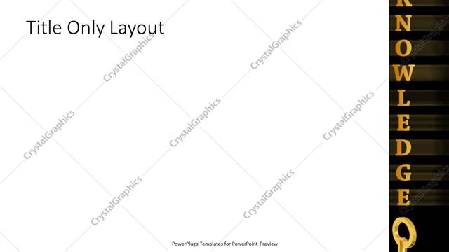 Title Only presentation slide layout