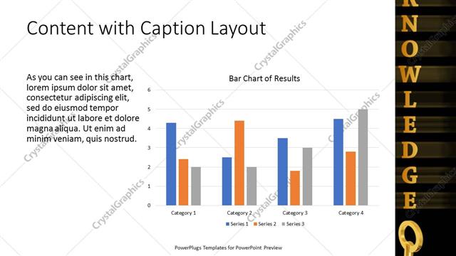 Content with Caption presentation slide layout