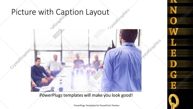Picture with Caption presentation slide layout