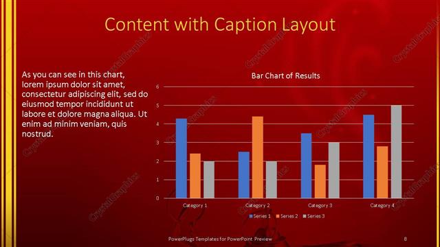 Content with Caption presentation slide layout