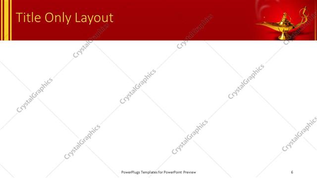 Title Only presentation slide layout