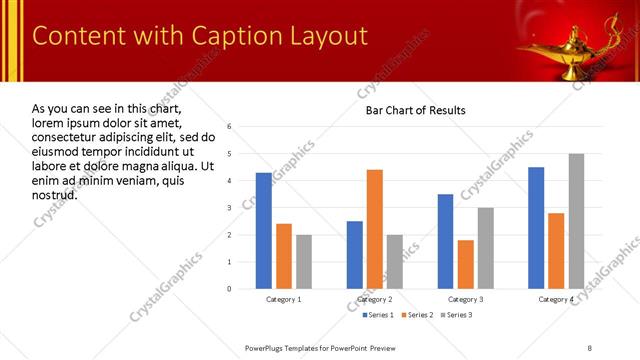 Content with Caption presentation slide layout