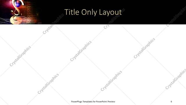 Title Only presentation slide layout