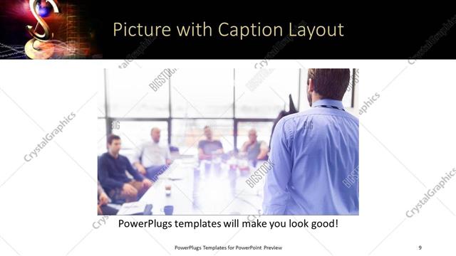 Picture with Caption presentation slide layout