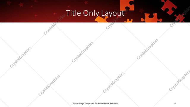 Title Only presentation slide layout