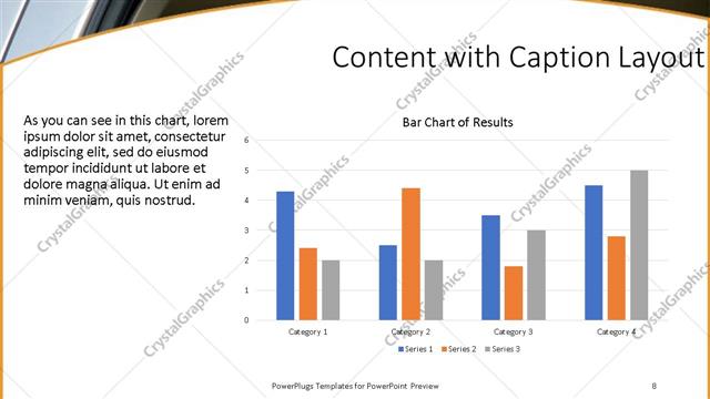 Content with Caption presentation slide layout