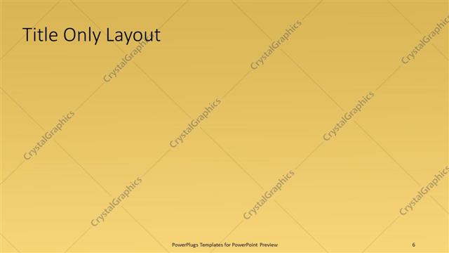 Title Only presentation slide layout